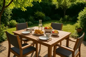 Buiten eten in eigen tuin: zo kies je de juiste tuintafel